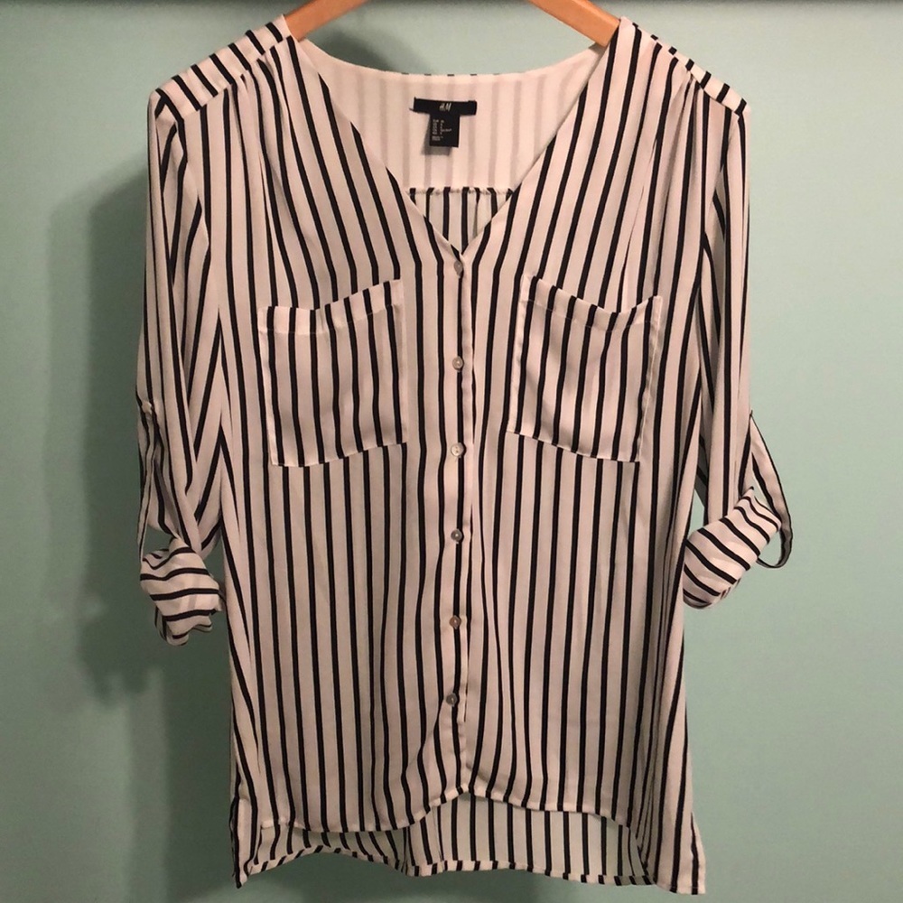H&M sheer blouse